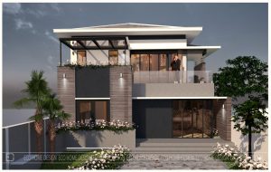 Nhà mái nhật hiện đại - eco home design