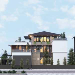 Biệt thự 3 tầng hiện đại 2021- Hưng Yên