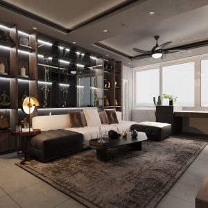 Nội thất hiện đại nhà anh Tuấn